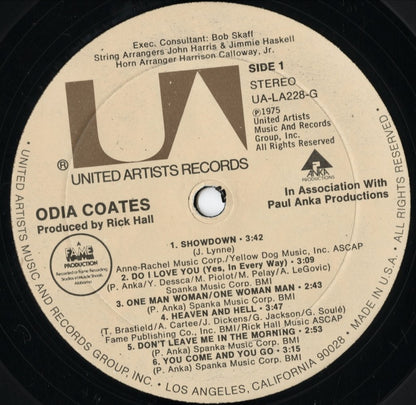 Odia Coates – Odia Coates (UA-LA228-G) LP 1975 US United Artists | 中古LP