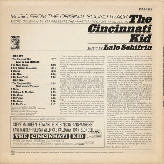 Lalo Schifrin - The Cincinnati Kid (E4313) 1965 US MGM｜中古LP