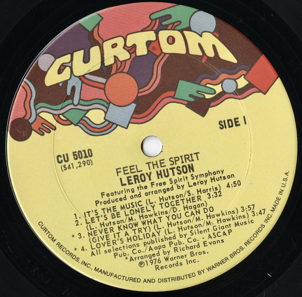 Leroy Hutson - Feel The Spirit (CU 5010) LP 1976 US Curtom｜中古LP