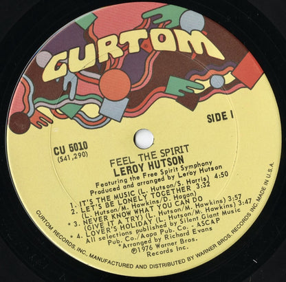 Leroy Hutson - Feel The Spirit (CU 5010) LP 1976 US Curtom｜中古LP