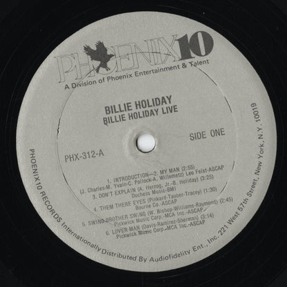 Billie Holiday - Live (PHG312) LP 1981 US Phoenix10｜中古LP