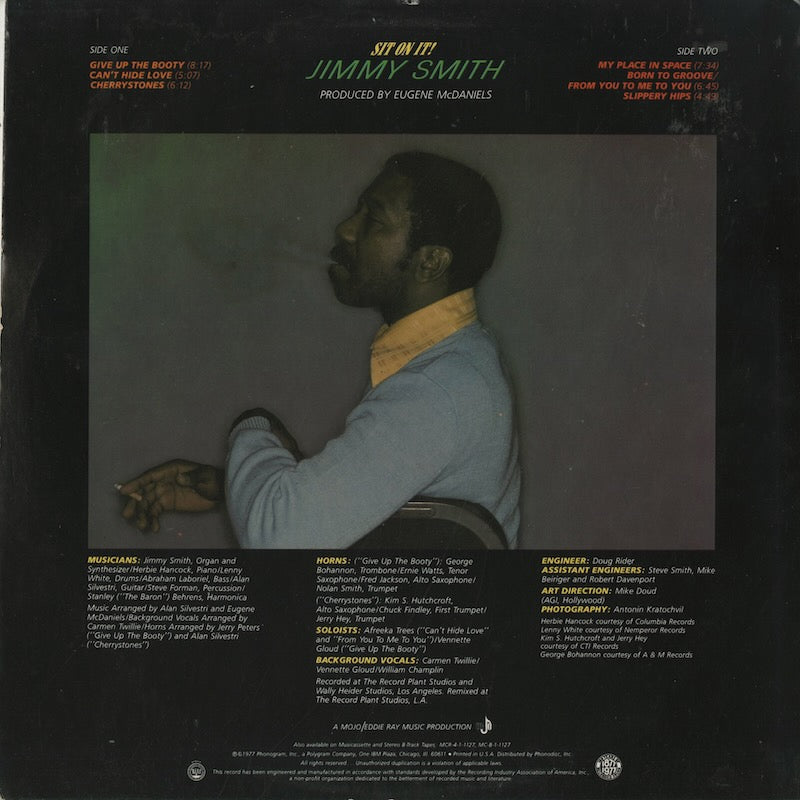 Jimmy Smith / ジミー・スミス / Sit On It (SRM-1-1127)