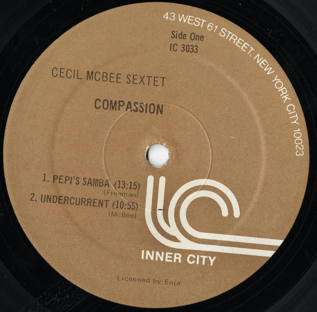 Cecil McBee Sextet – Compassion (IC3033) LP 1980 US Innercity | 中古LP