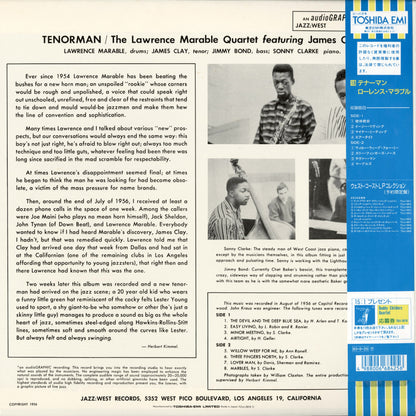 Lawrence Marable / ローレンス・マラブル / Tenorman (TOJJ-5818)