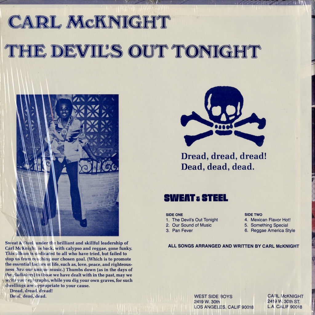 Carl McKnight - The Devil's Out Tonight (1002) LP US West Side Boys｜中古LP