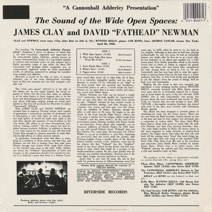 James Clay & David "Fathead" Newman - The Sound Of The Wide Open Spaces !!!! (OJC-257) 1986 US Riverside / Original Jazz Classics｜中古LP