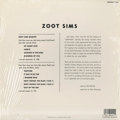 Zoot Sims / ズート・シムズ / Quartets (OJC-242)