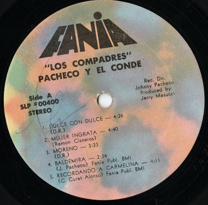 Pacheco Y El Conde - Los Compadres (SLP 00400) LP 1971 US Fania｜中古LP