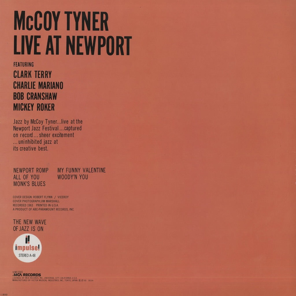 McCoy Tyner / マッコイ・タイナー / Live At Newport (VIM-5565)