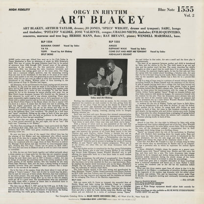 Art Blakey / アート・ブレイキー / Orgy In Rhythm Volume 2 (BLP 1555)