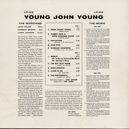 The John Young Trio - Young John Young (LP-612) US Argo｜中古LP