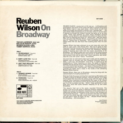 Reuben Wilson - On Broadway (BST-84295) LP 1968 US Blue Note｜中古LP