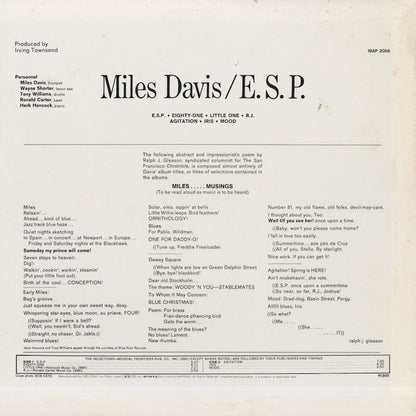 Miles Davis / マイルス・デイヴィス / E.S.P. (18AP 2066)