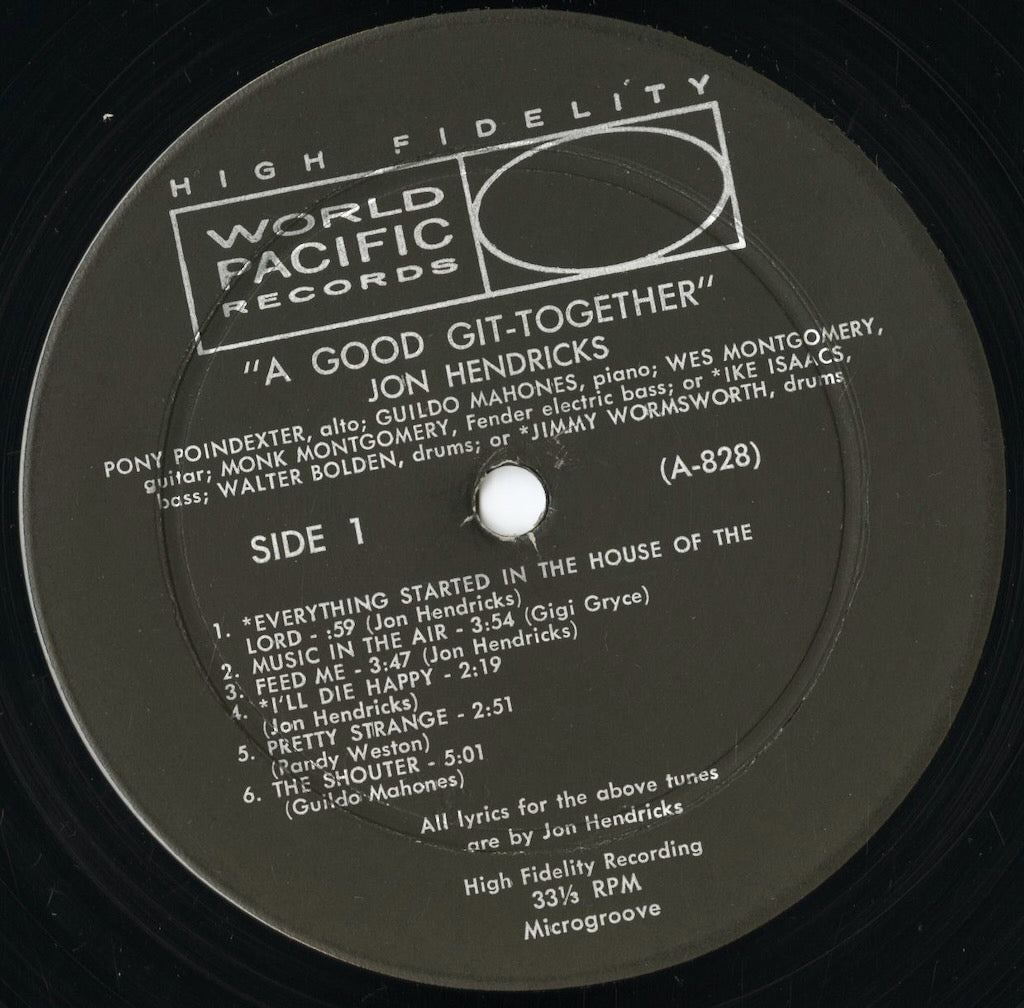 Jon Hendricks – A Good Git-Together (WP-1283) LP 1959 US World Pacific | 中古LP