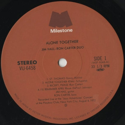 Jim Hall - Ron Carter Duo / ジム・ホール ロン・カーター / Alone Together (VIJ-6458)