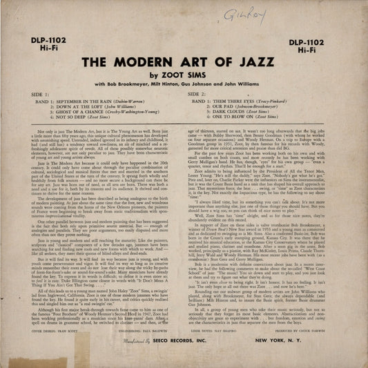 Zoot Sims / The Modern Art Of Jazz (DLP-1102) LP 1956 US Dawn｜中古LP