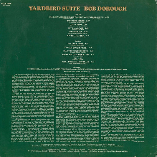 Bob Dorough – Yardbird Suite (BCP-6023) 1976 US Bethlehem | 中古LP
