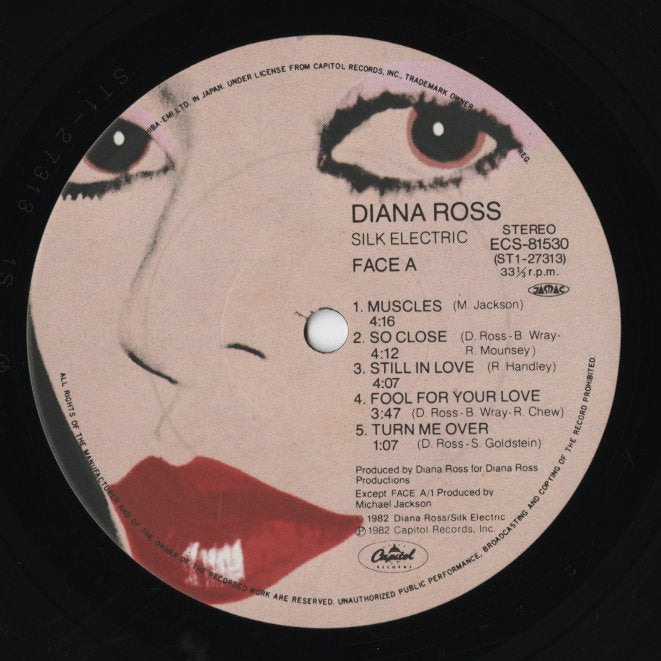Diana Ross / Silk Electric (ECS-81530) LP 1982 JPN Capitol｜中古LP