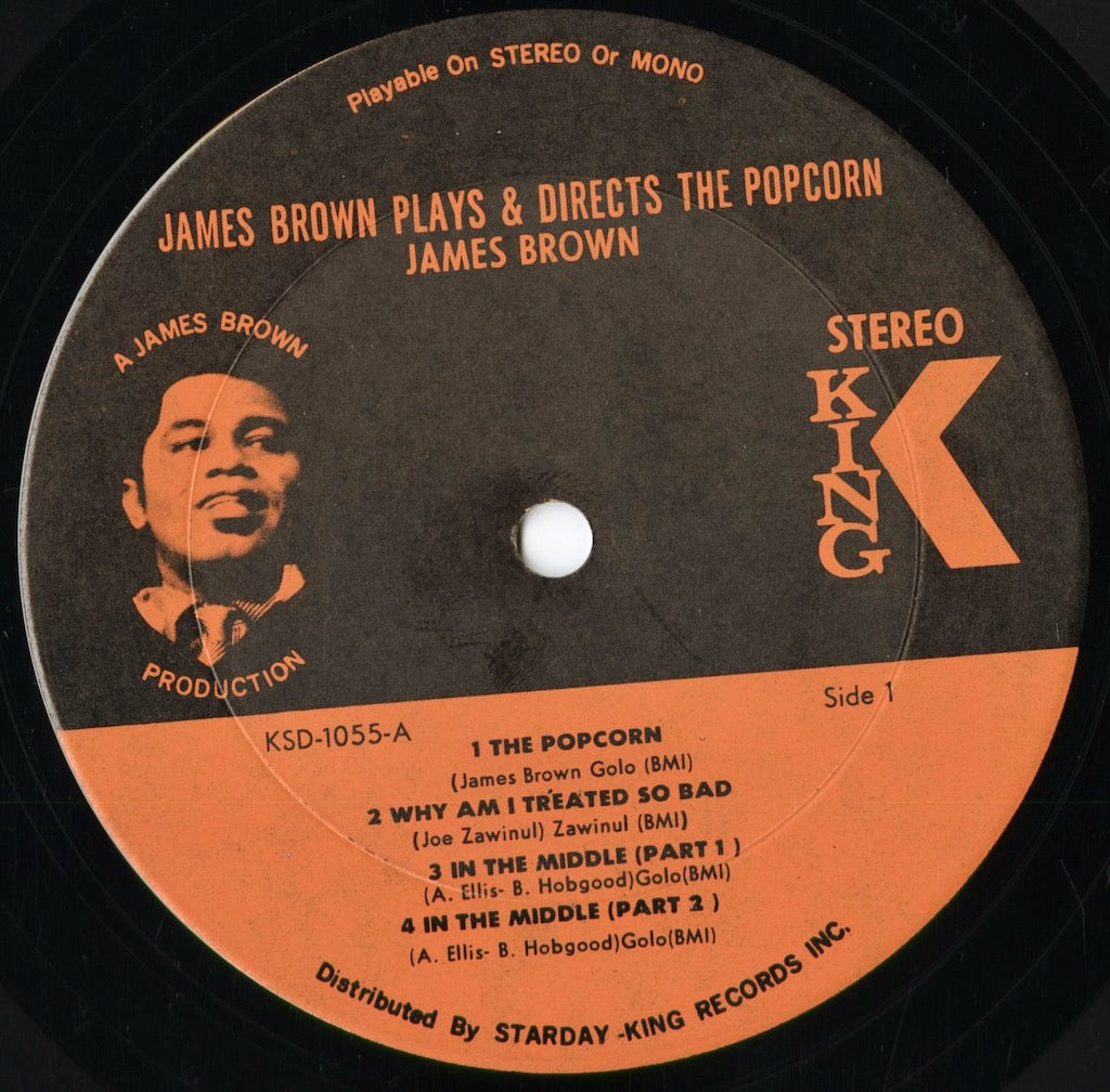 James Brown - The Popcorn (KSD-1055) 1969 US King｜中古LP