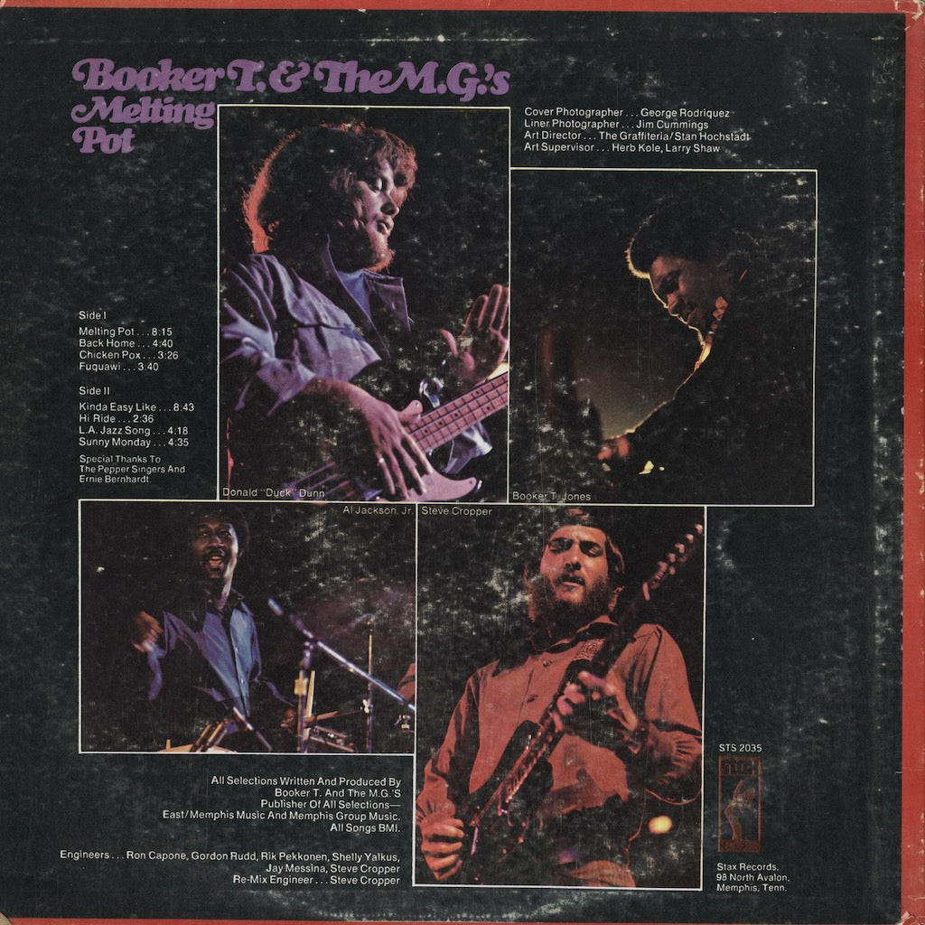 Booker T. & The M.G.'s – Melting Pot (STS-2035) LP 1970 US Stax | 中古LP