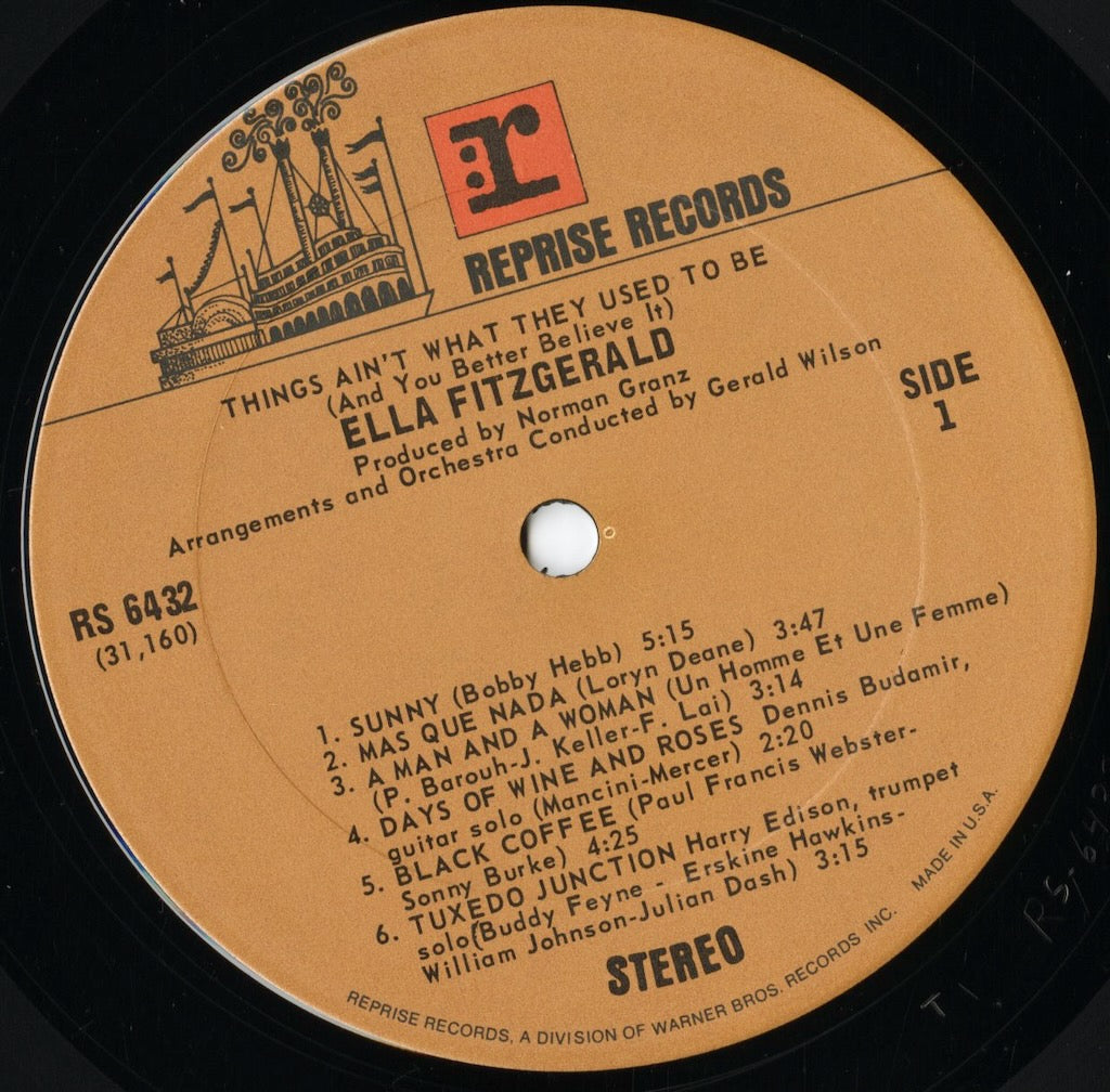 Ella Fitzgerald - Things Ain't What They Used To Be (RS 6432) LP 1971 US Reprise｜中古LP