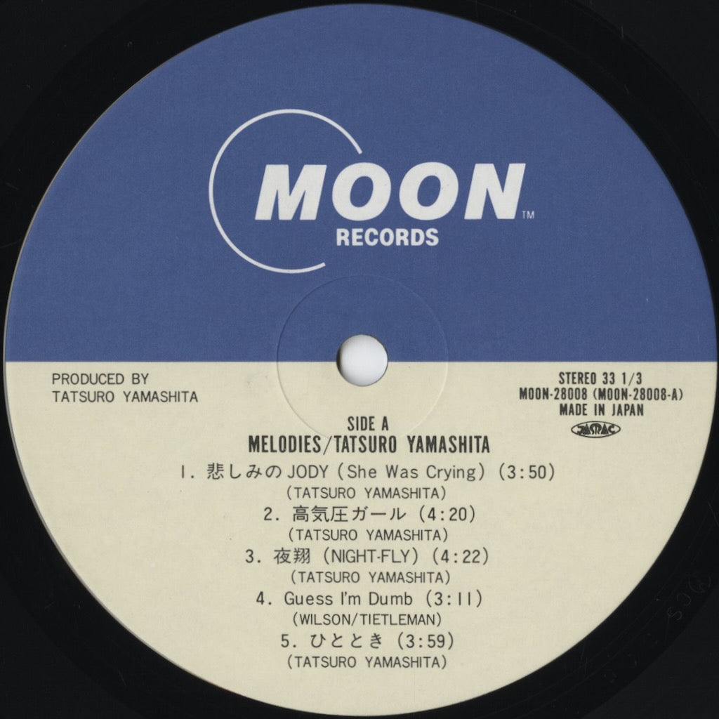 Tatsuro Yamashita - Melodies (MOON-28008) 1983 JPN Moon｜中古LP
