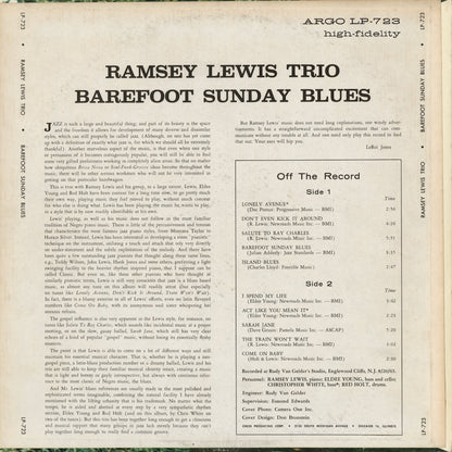 Ramsey Lewis - Barefoot Sunday Blues (LPS-723) LP 1963 US Argo｜中古LP