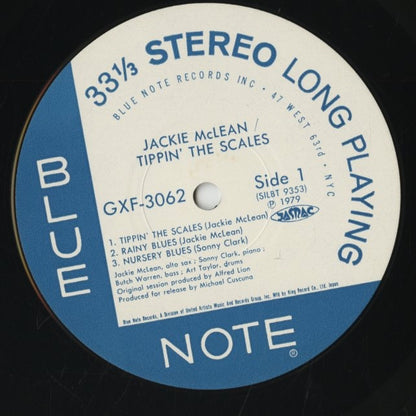 Jackie McLean / ジャッキー・マクリーン / Tippin' The Scales (GXF 3062)