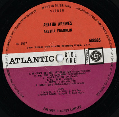 Aretha Franklin / アレサ・フランクリン / Aretha Arrives (588085) UK Pressing
