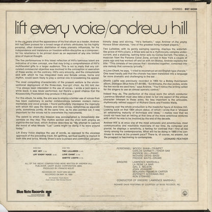 Andrew Hill - Lift Every Voice (BST-84330) 1970 US Blue Note｜中古LP