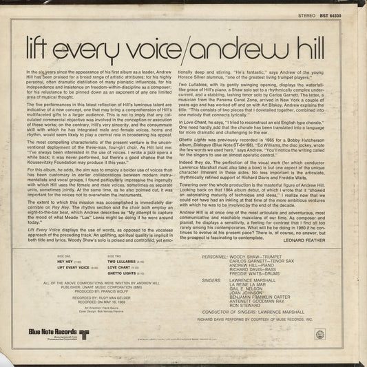 Andrew Hill - Lift Every Voice (BST-84330) 1970 US Blue Note｜中古LP