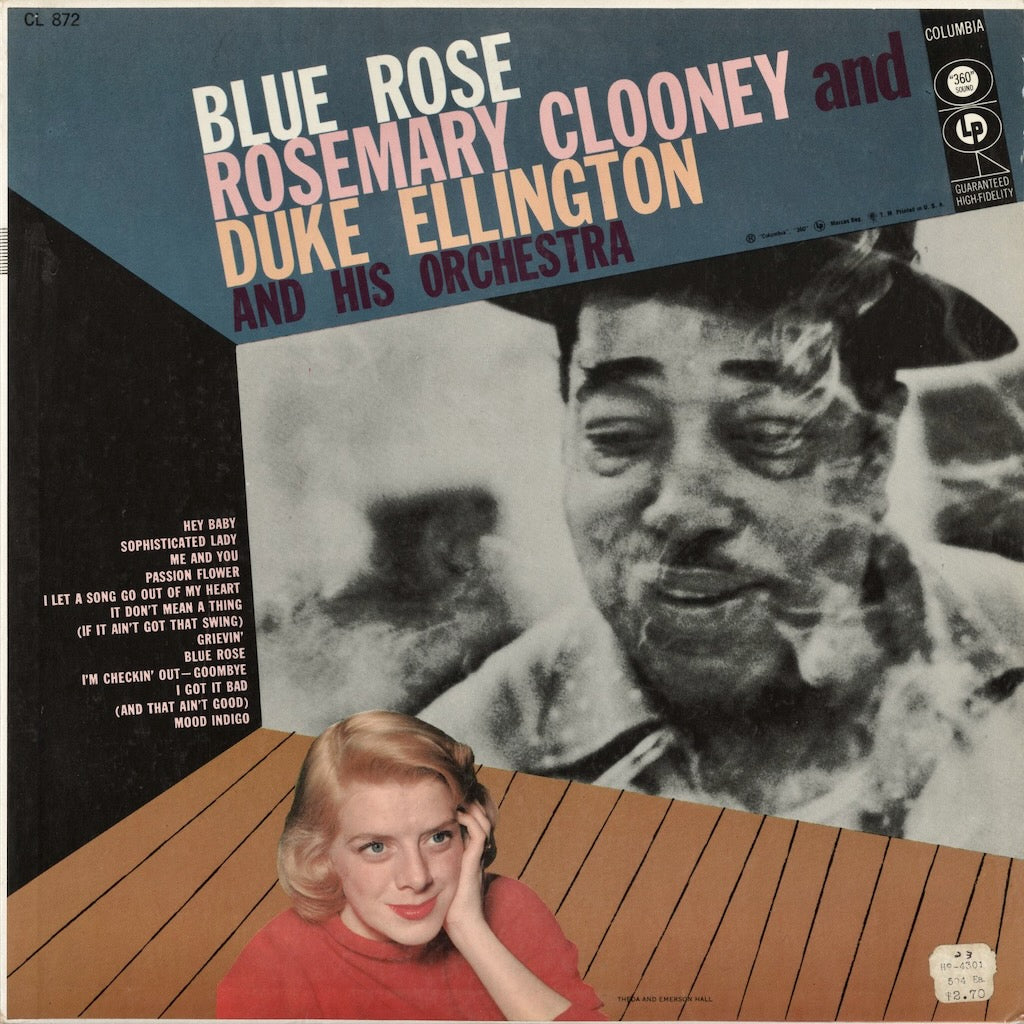 Rosemary Clooney And Duke Ellington And His Orchestra - Blue Rose (CL 872) 1956 US Columbia｜中古LP