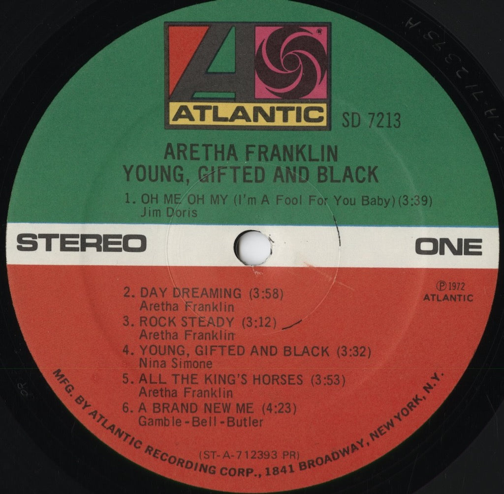 Aretha Franklin - Young Gifted And Black (SD 7213) 1975 US Atlantic｜中古LP