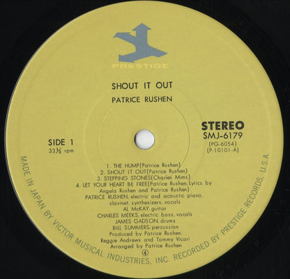 Patrice Rushen - Shout It Out (SMJ-6179) 1977 JPN Prestige｜中古LP