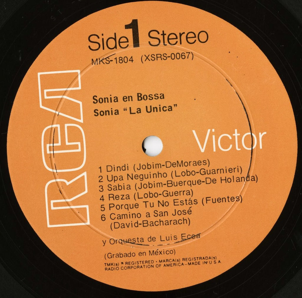 Sonia La Unica - En Bossa (MKS-1804) LP 1969 MEX RCA Victor｜中古LP