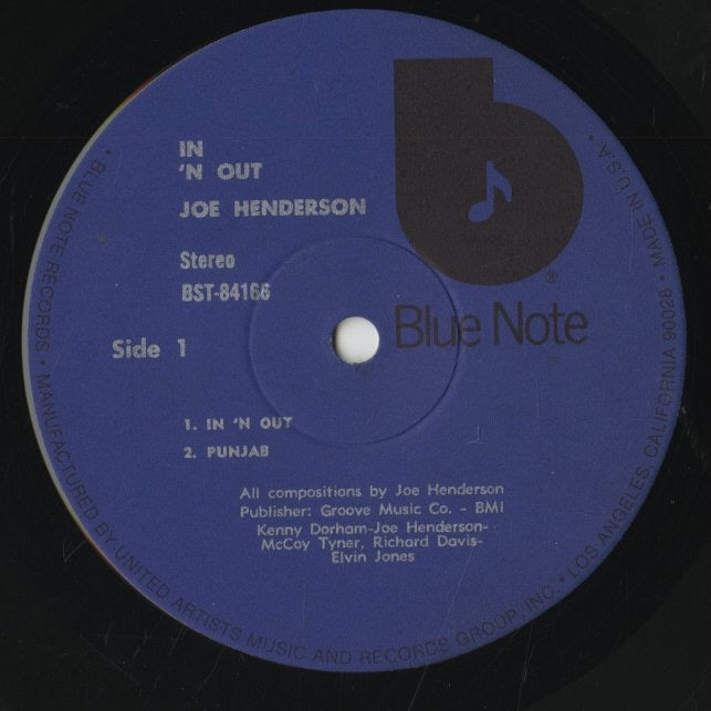 Joe Henderson / ジョー・ヘンダーソン / In 'N Out (BST-84166)