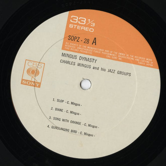 Charles Mingus And His Jazz Groups / Mingus Dynasty (SOPZ 28) LP 1973 JPN CBS/Sony｜中古LP