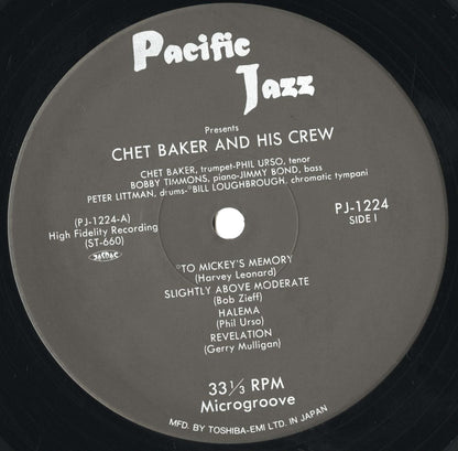 Chet Baker / チェット・ベイカー / Chet Baker & Crew (PJ-1224)