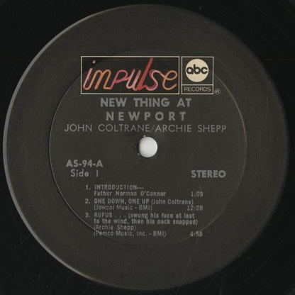 John Coltrane / ジョン・コルトレーン　アーチー・シェップ / New Thing At Newport (AS-94)