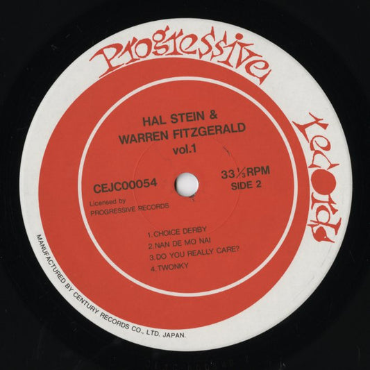 Hal Stein & Warren Fitzgerald / Hal Stein & Warren Fitzgerald Vol. 1 (CEJC00054) LP JPN Progressive｜中古LP
