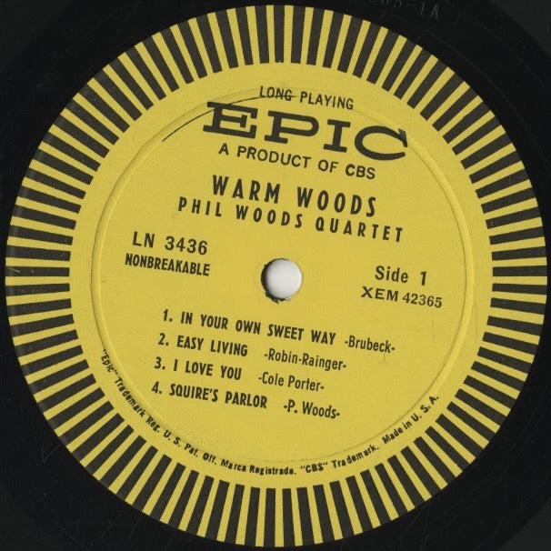 Phil Woods / フィル・ウッズ / Warm Woods (LN 3436)