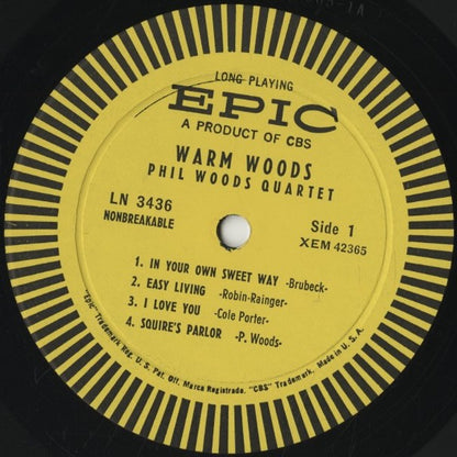 Phil Woods / フィル・ウッズ / Warm Woods (LN 3436)