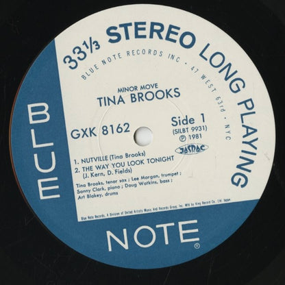 Tina Brooks / ティナ・ブルックス / Minor Move (GXK 8162)