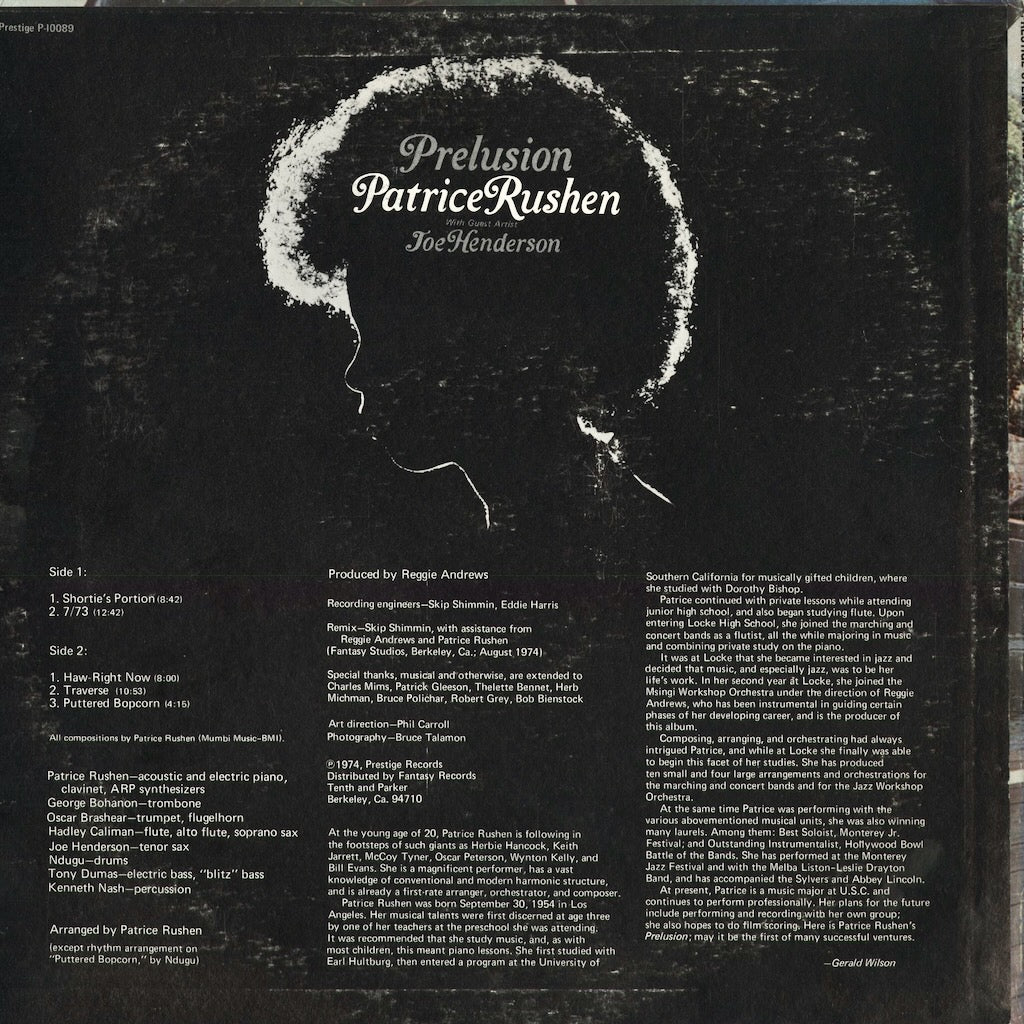 Patrice Rushen - Prelusion (P-10089) 1974 US Prestige｜中古LP
