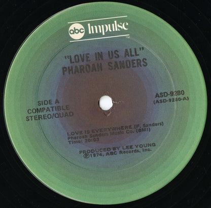 Pharoah Sanders / ファラオ・サンダース / Love In Us All (ASD-9280) US