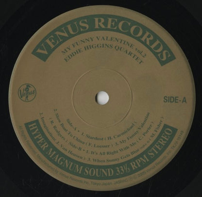 Eddie Higgins - My Funny Valentine Vol.2 (TKJV-19149) 2005 JPN Venus｜中古LP