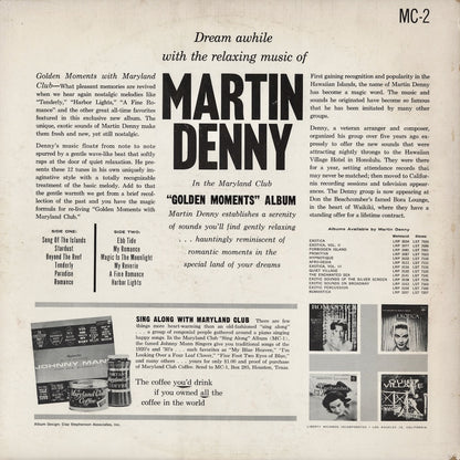 Martin Denny - Maryland Club's Golden Moments With Martin Denny (MC-2) 1962 US Liberty｜中古LP