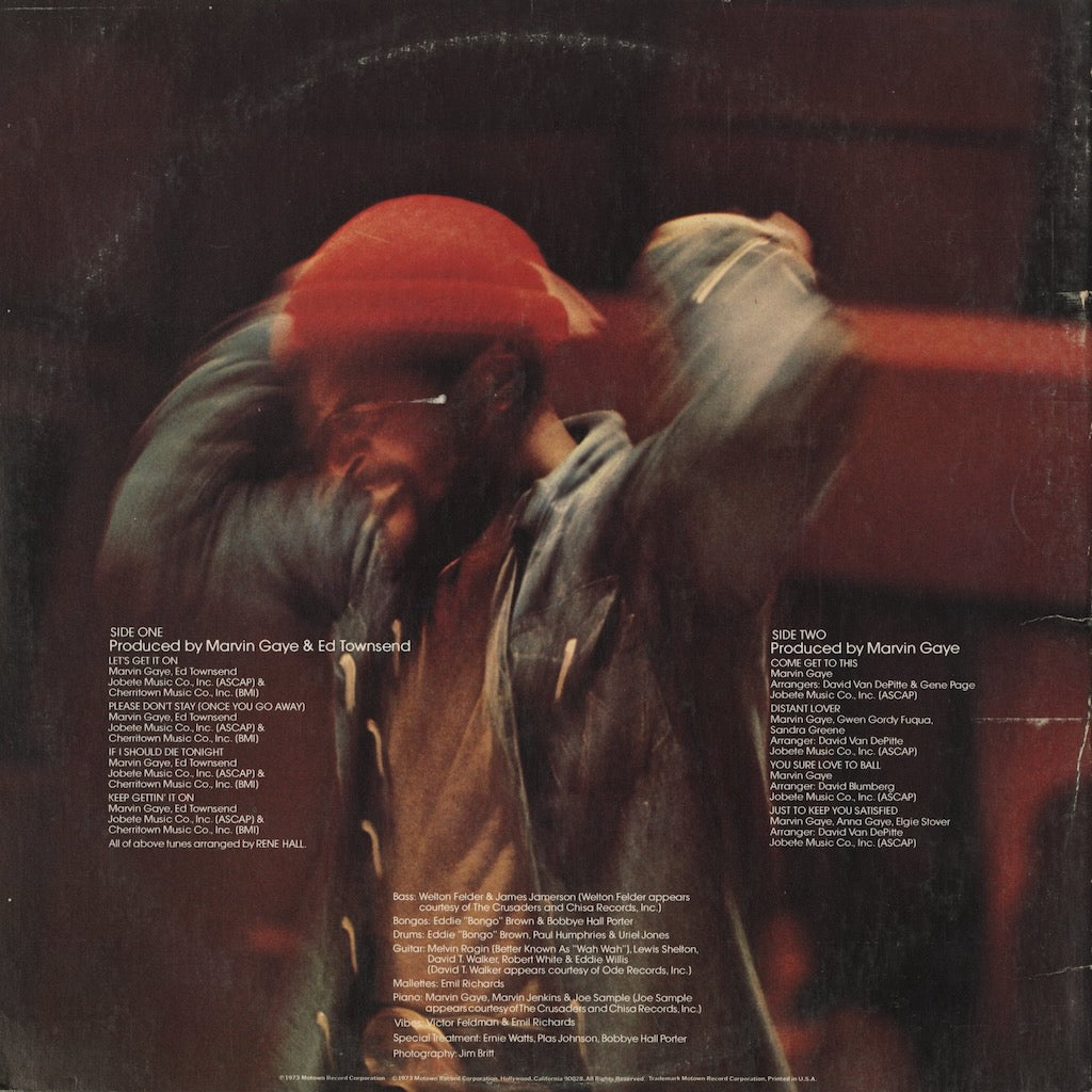 Marvin Gaye – Let's Get It On (T 329V1) LP 1973 US Tamla｜中古LP