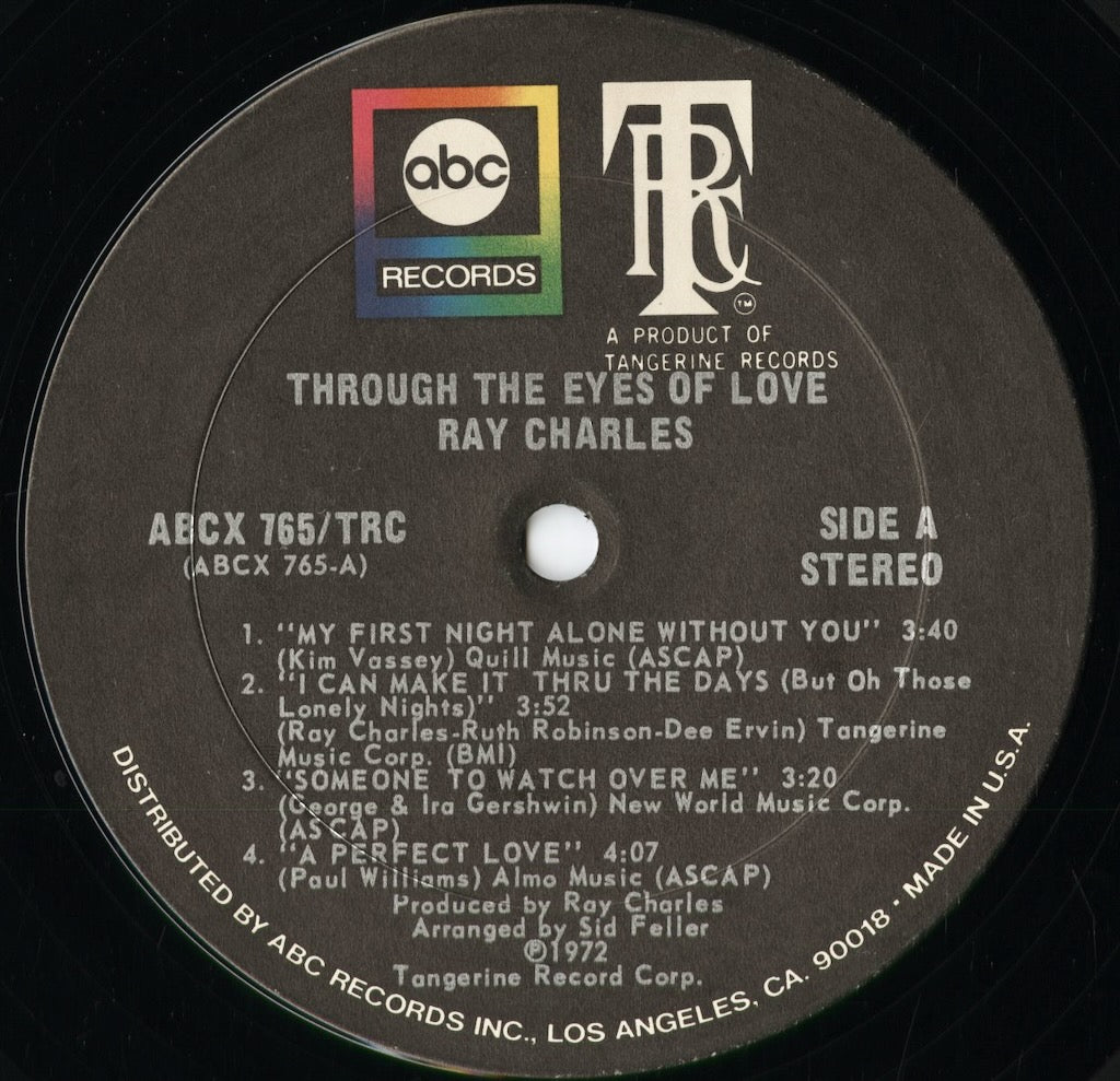 Ray Charles - Through The Eyes Of Love (ABCX-765) 1972 US ABC｜中古LP