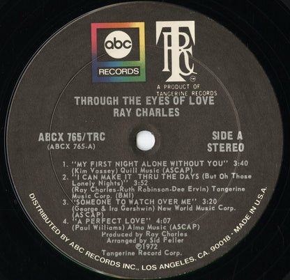 Ray Charles - Through The Eyes Of Love (ABCX-765) 1972 US ABC｜中古LP